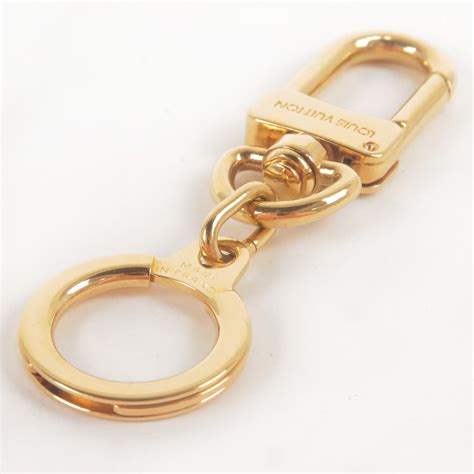 Louis Vuitton Keyring Anokle M62694 Gold Plated Keychain